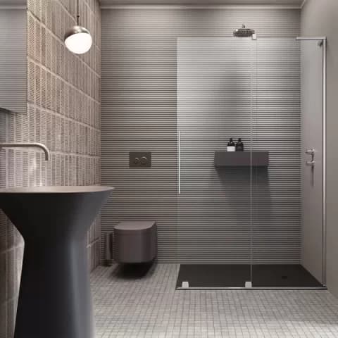 Cabina de dus Walk-in Radaway Furo SL, 100x200 cm, crom