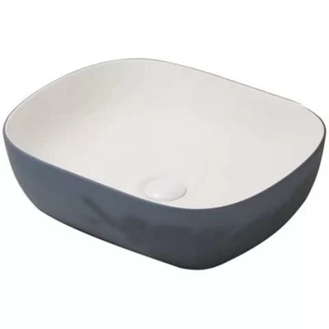 Lavoar baie pe blat, gri Fluminia Indus Grey 49x40 cm