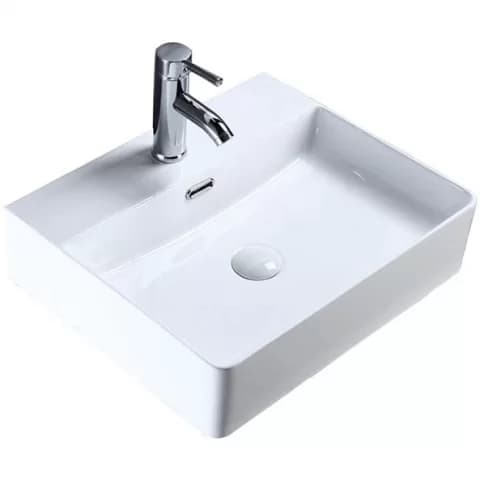 Lavoar baie pe blat Fluminia Mercur 46x42 cm