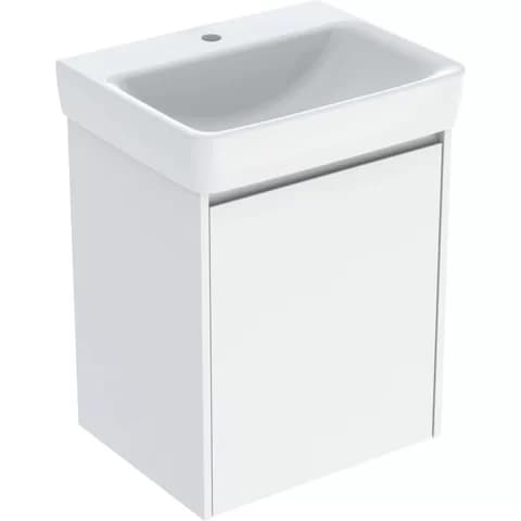 Set lavoar si mobilier Geberit Selnova Square, 55x44x70 cm, alb lucios