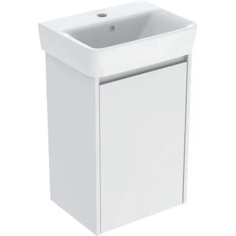 Set lavoar si mobilier Geberit Selnova Square, 45x34x70 cm, alb mat