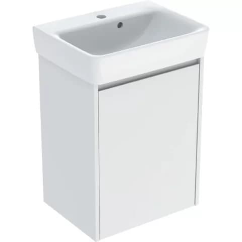 Set lavoar si mobilier Geberit Selnova Square, 50x38x70 cm, alb mat