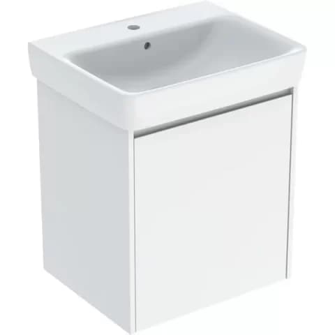 Set lavoar si mobilier Geberit Selnova Square, 60x48x70 cm, alb lucios