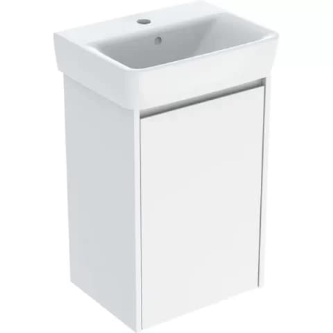 Set lavoar si mobilier Geberit Selnova Square, 45x34x70 cm, alb lucios