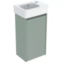 Set lavoar si mobilier Geberit Selnova Square, 36x25x70 cm, verde salvie mat - 1