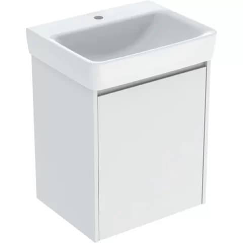 Set lavoar si mobilier Geberit Selnova Square, 55x44x70 cm, alb mat