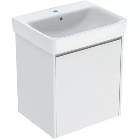 Set lavoar si mobilier Geberit Selnova Square, 60x48x70 cm, alb mat