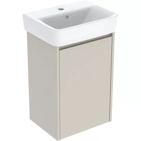 Set lavoar si mobilier Geberit Selnova Square, 45x34x70 cm, gri nisip mat