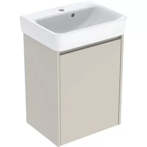 Set lavoar si mobilier Geberit Selnova Square, 50x38x70 cm, gri nisip mat