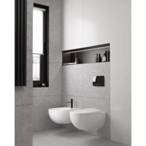 Vas wc Geberit Selnova Premium suspendat fara margine alb