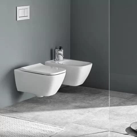 Vas wc suspendat, Rimfree, cu prindere ascunsa, Geberit Smyle