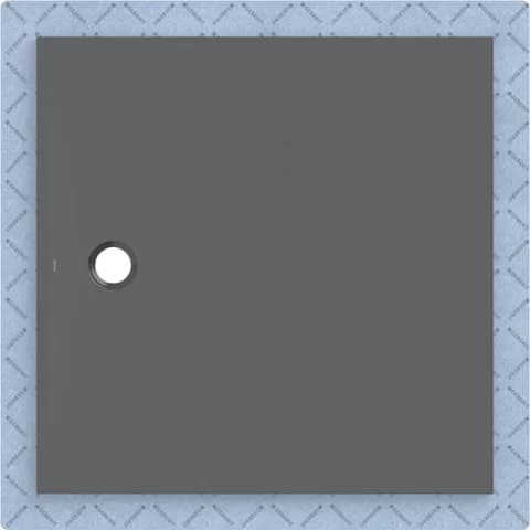 Cadita de dus Geberit CleanFloor30, 120x120x3.5 cm cu folie de hidroizolatie