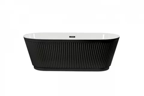 Cada baie freestanding SANOTECHNIK Tivoli, acril, 170 x 75 x 58 cm, negru