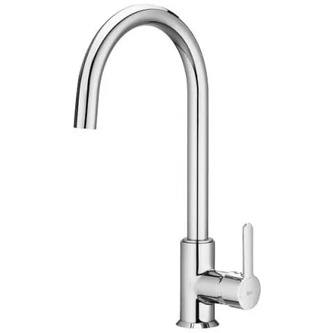 Baterie chiuveta bucatarie monocomanda Roca Mencia Cold Start, crom