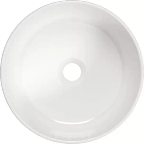 Lavoar Deante Arnika 37.5x37.5 cm rotund alb montaj pe blat