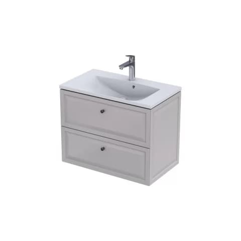 Dulap si Lavoar Oristo Montebianco 79.6x45.9x60.3 cm suspendat nisip