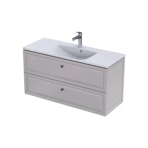 Set Dulap si Lavoar Oristo Montebianco 119.6x45.9x60.3 cm suspendat nisip