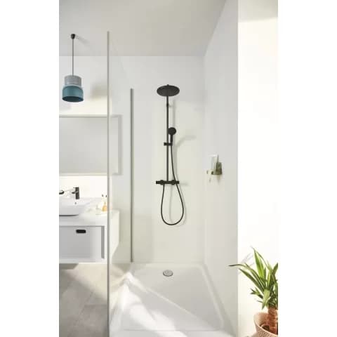 Sistem de dus cu termostat Grohe Vitalio Start System, negru