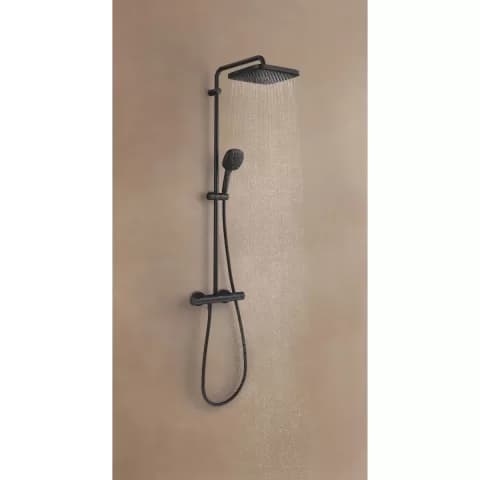 Sistem de dus cu termostat Grohe Vitalio Comfort negru