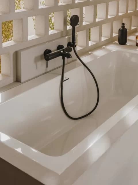 Furtun dus Roca flexibil 175 cm, negru mat