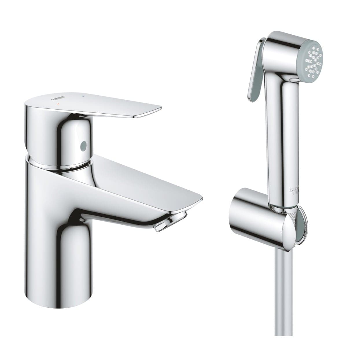 Baterie lavoar cu functie de bideu Grohe StartEdge,furtunuri flexibile, crom-23773001