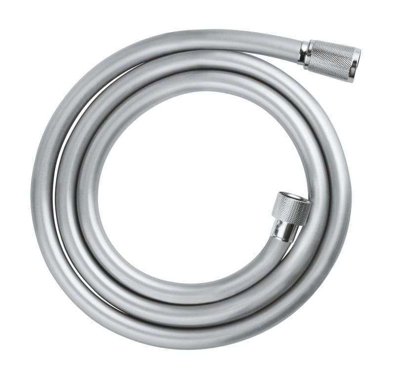 Furtun Grohe VitalioFlex Comfort, 1.5 m, 5 bari, anti-zgarieturi, argintiu - 28743001