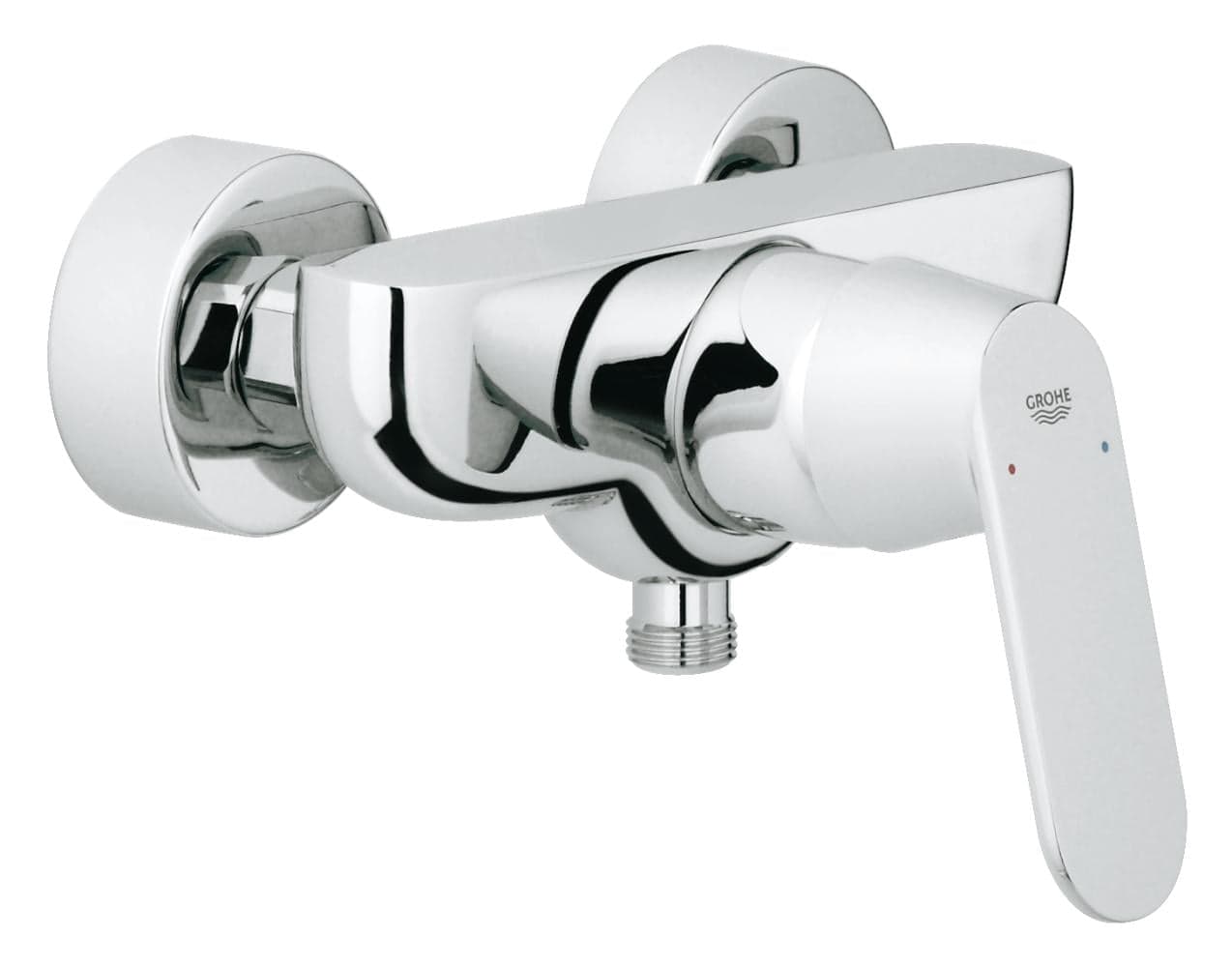 Baterie cabina dus Grohe Eurosmart Cosmopolitan, montare pe perete, crom - 32837000