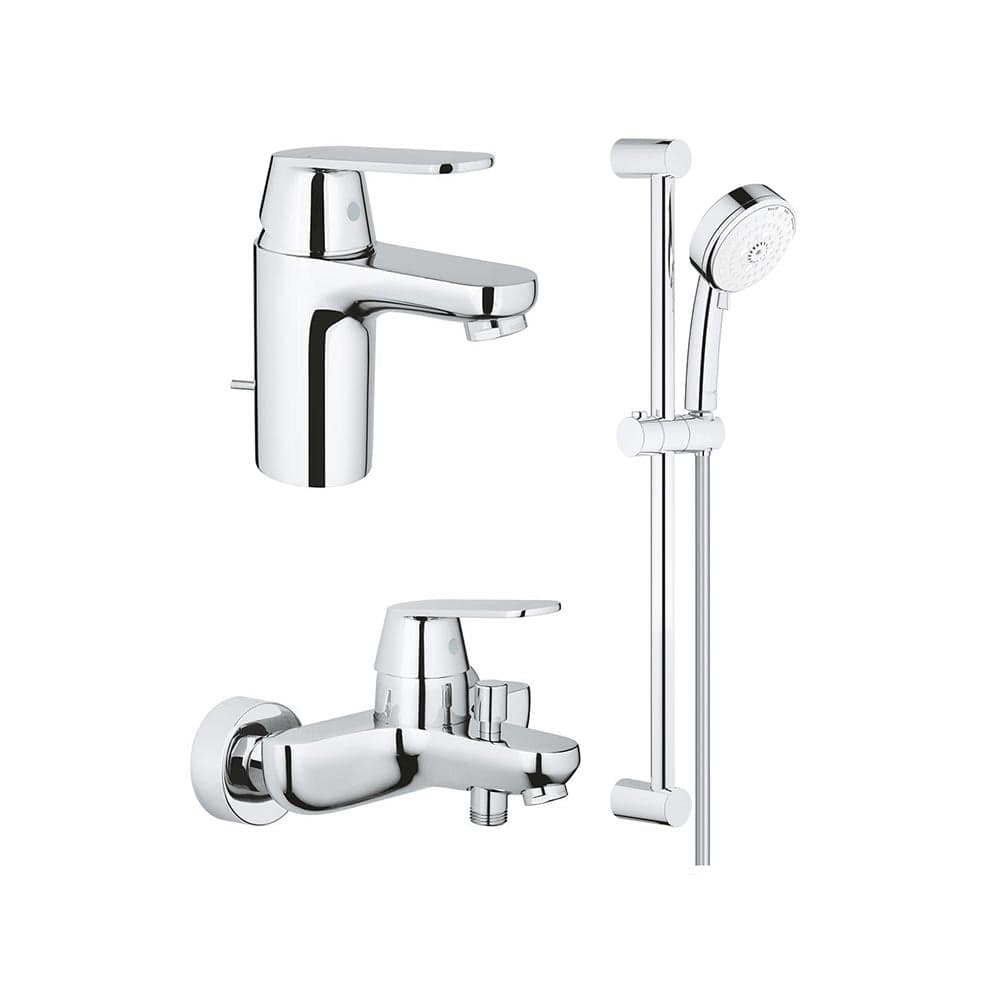 pachet 3 in 1 grohe eurosmart cosmo marimea s set dus 3 tip jet baterie lavoar cada 32825000 32831000 27786002