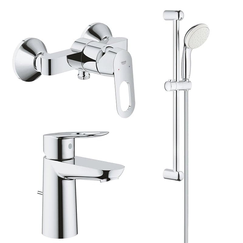 Pachet 3 in 1 baterie cabina dus Grohe Bauloop, lavoar, set dus (23340000,27853003 ,23335000)