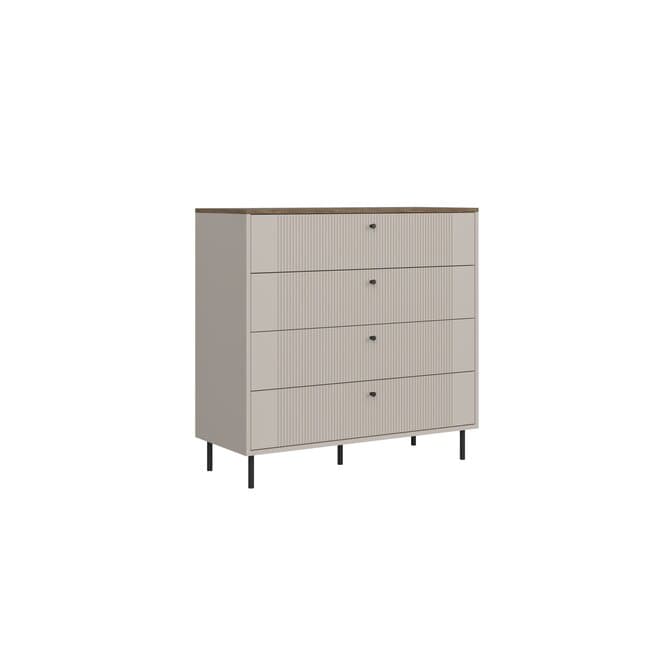 Comoda Tiramisu 4S – 4 Sertare Incapatoare, Design Liniar