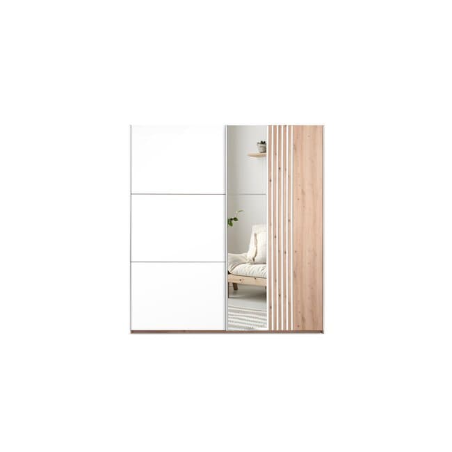 Dulap Sintra Modern, PAL Laminat, 203x215x65 cm, Stejar Wotan