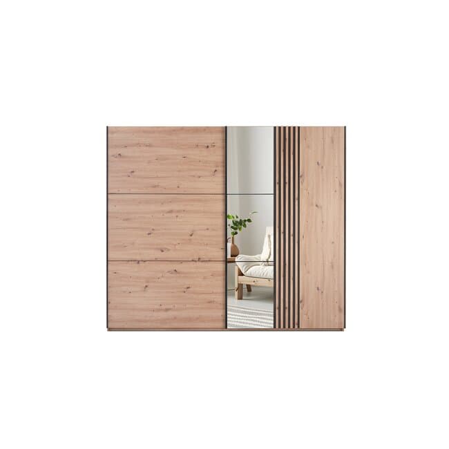 Dulap Sintra Spatios, PAL Laminat, 250x215x65 cm, Stejar Artizanal