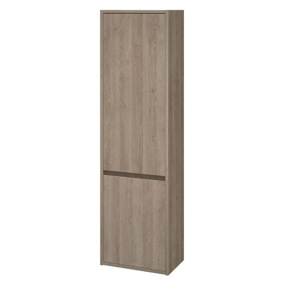 Dulap baie suspendat Cersanit Crea, 2 usi, 140 cm, stejar