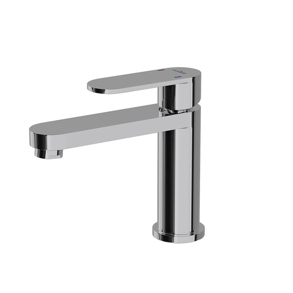 Baterie lavoar, crom lucios, pipa fixa 12,86 cm, cu ventil, Cersanit Elio