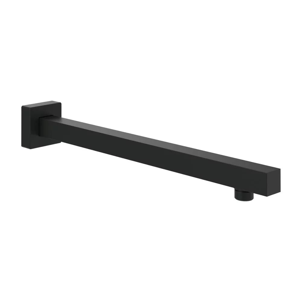 Brat de dus 40 cm, negru mat, patrata, VilleroyBoch, Universal Showers
