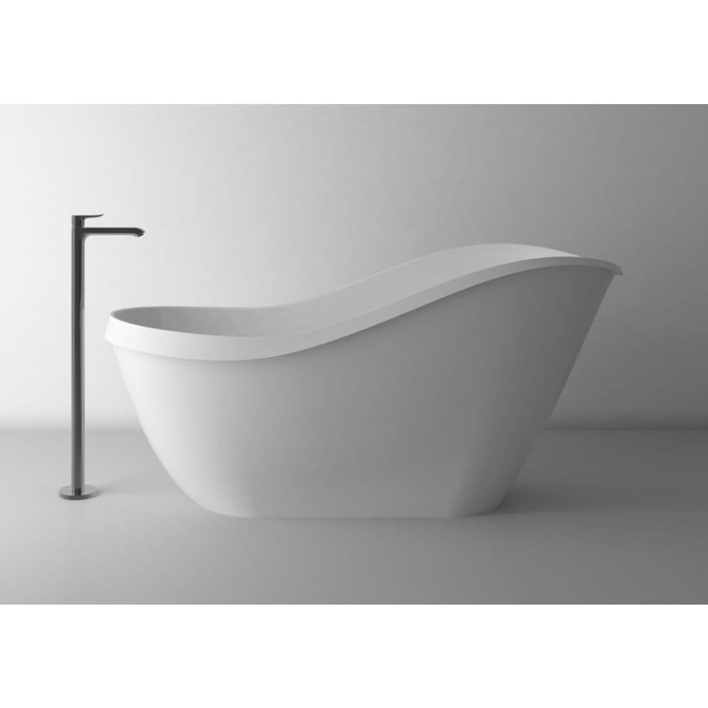 Cada baie freestanding ovala, compozit, 169 x 71 cm, Cast Marble Sorrento