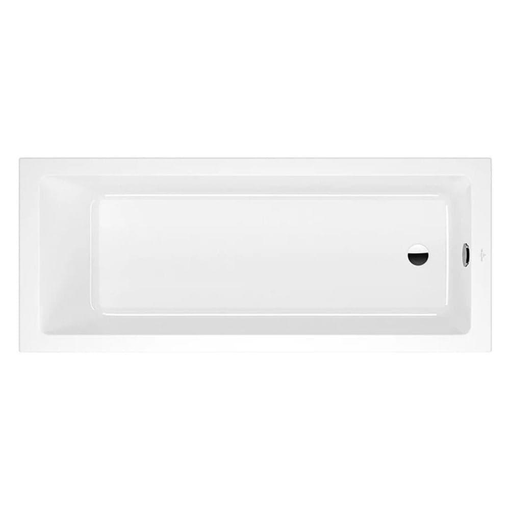 Cada dreptunghiulara pentru inzidire Villeroy Boch, Targa Plus Solo, 170 x 70 cm, alb alpin