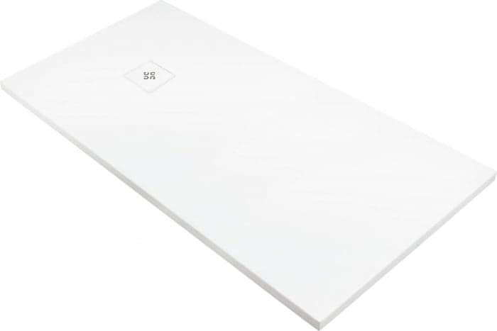 Cadita de dus dreptunghiulara, acril, slim, alb, 160x80x4 cm, Deante Silia