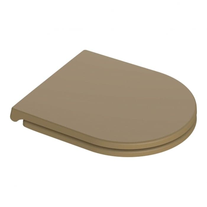 Capac Wc cu soft close si quick release, Feeling, cappuccino mat, RAK