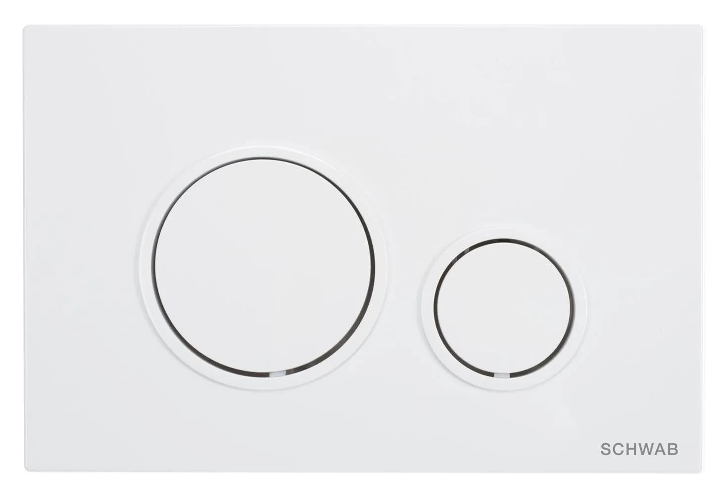 Clapeta de actionare 247x165x14 mm, alba , Schwab Vela
