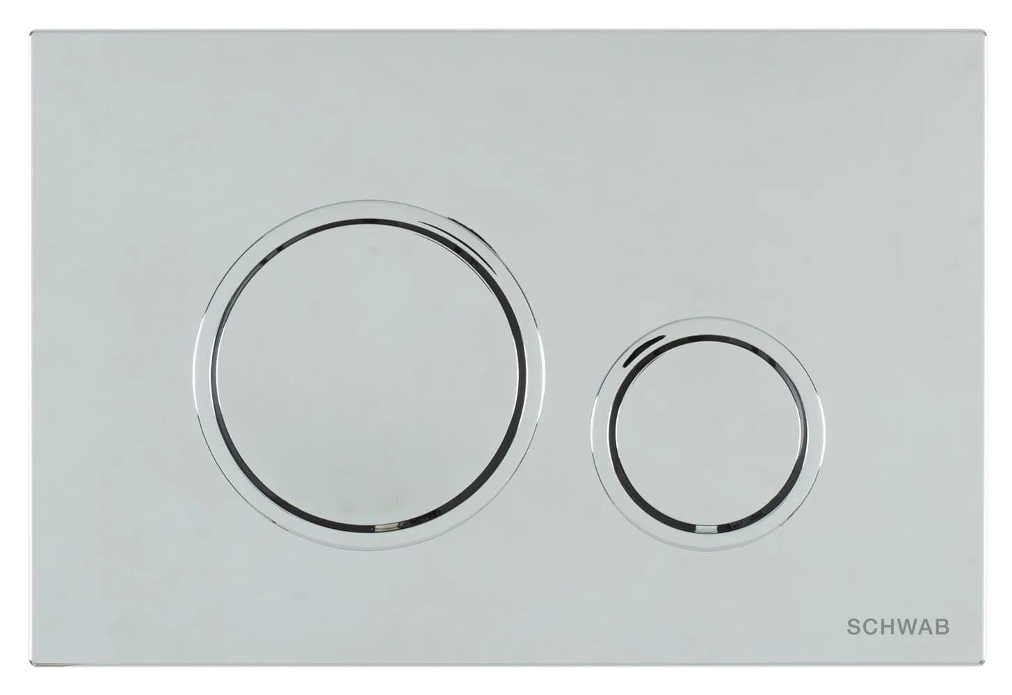 Clapeta de actionare 247x165x14 mm, crom lucios, Schwab Vela