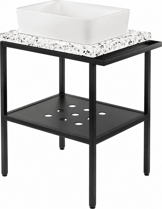 Consola sustinere cu blat stejar si lavoar inclus, 600x500x140 mm, Deante, Hiacynt