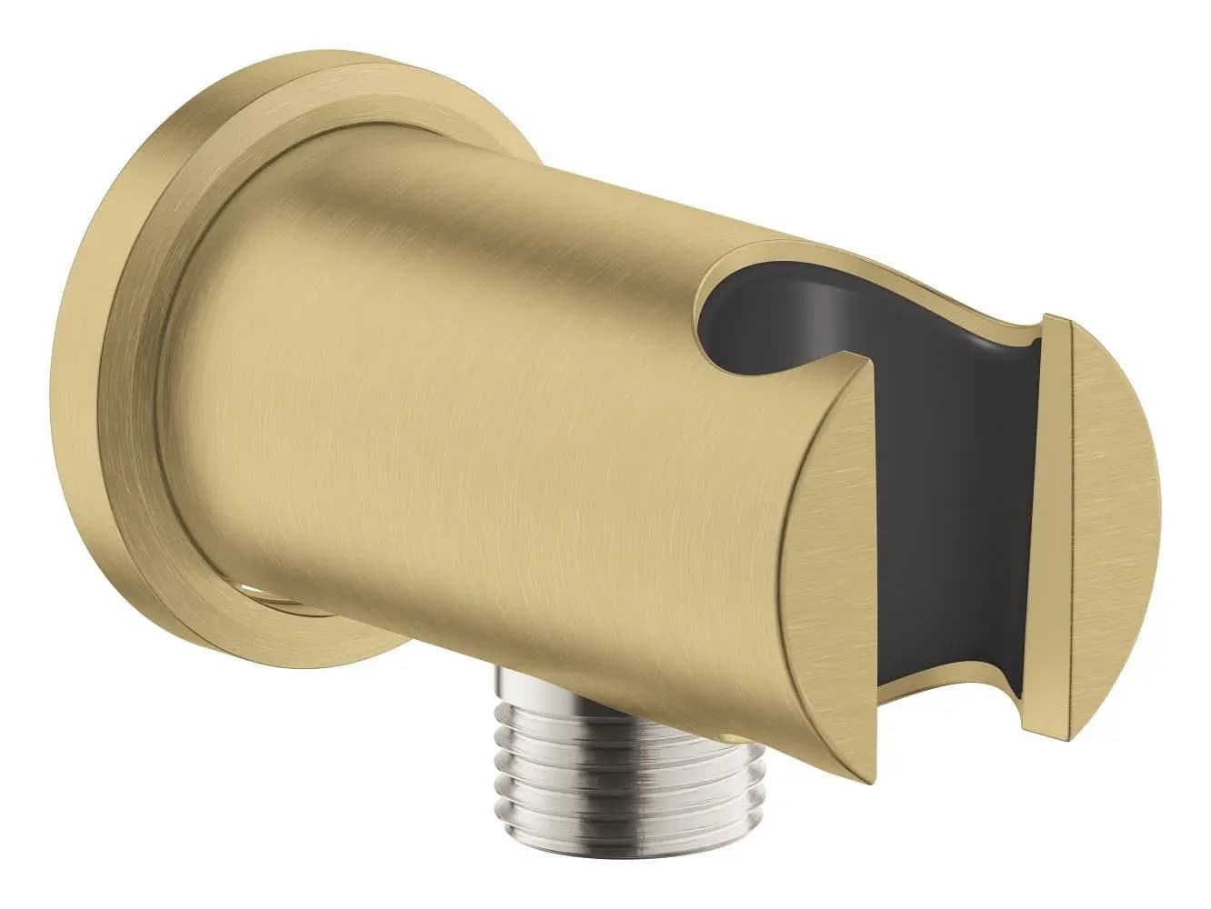 Cot racord dus cu suport, Brushed Cool Sunrise, Grohe Rainshower