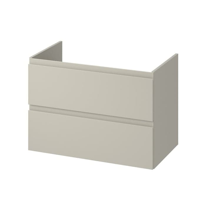 Dulap baie suspendat 79.5 cm pentru lavoar, casmir, pal laminat, Cersanit Moduo