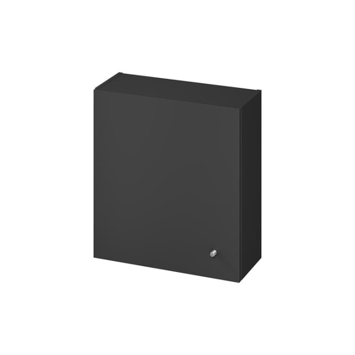 Dulap baie suspendat, cu usa, 60x56 cm, antracit, Cersanit Larga
