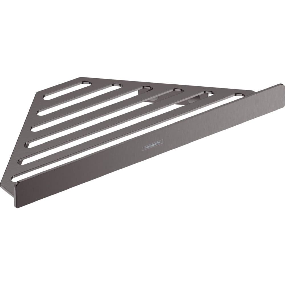 Etajera de colt pentru gel de dus baie culoare negru periat Hansgrohe AddStoris 41741340