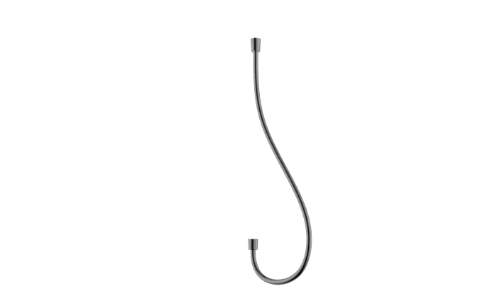 Furtun de dus anti-twist Inula, 150 cm, PVC cu capat conic, gun metal