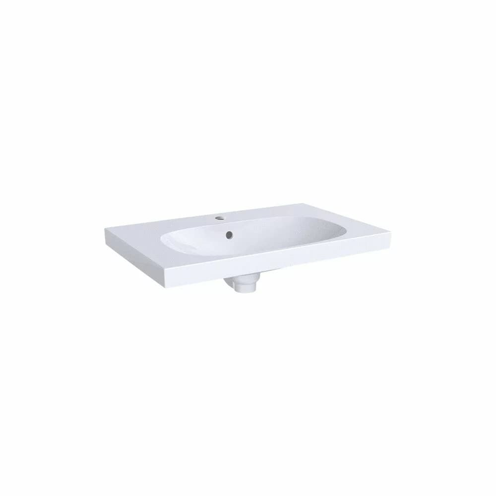 Lavoar baie incastrat alb 75 cm Geberit Acanto