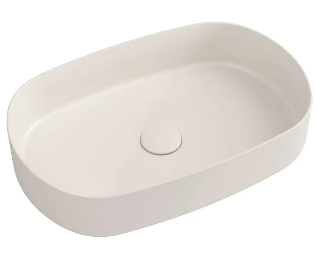 Lavoar pe blat, 55x36 cm, fara preaplin, ivory SAPHO Infinity