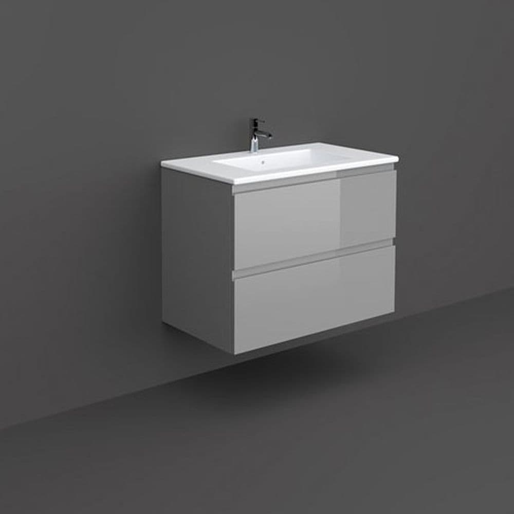 Mobilier suspendat incastrabil pentru lavoar, Joy, 80 cm gri, Rak